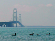 Canoeing on the Lake Superior Shoreline.