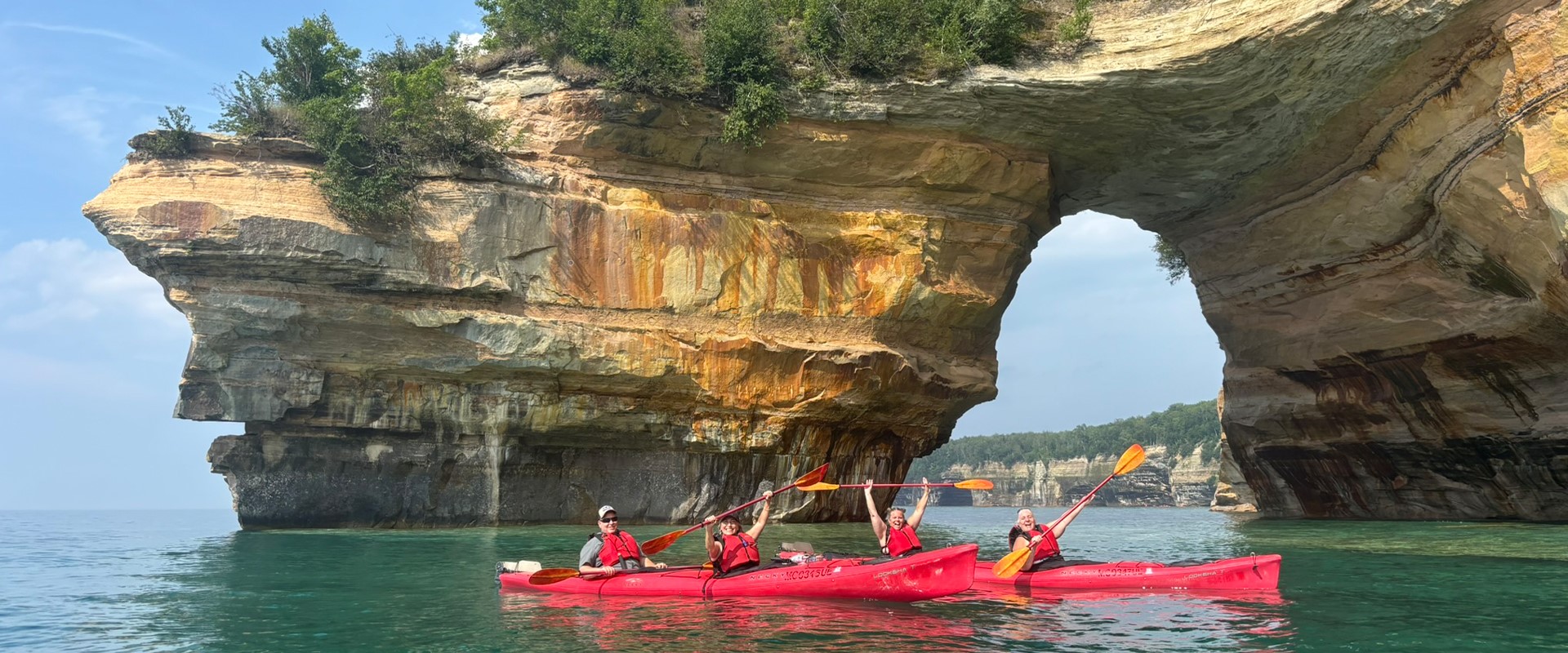 Munising Michigan Pictured Rocks National Lakeshore Kayaking