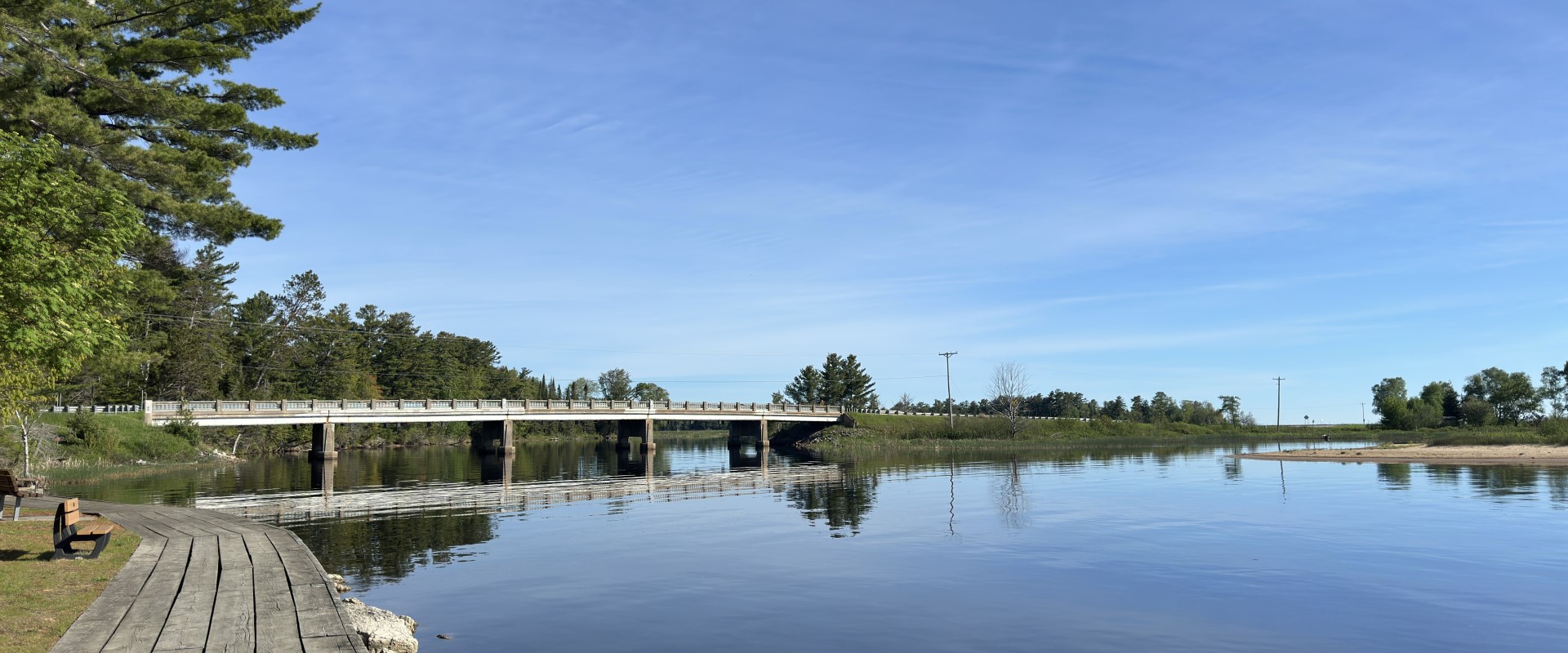 Tahquamenon River Mouth Bridge